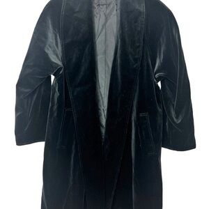 Elegant Black Velvet Coat